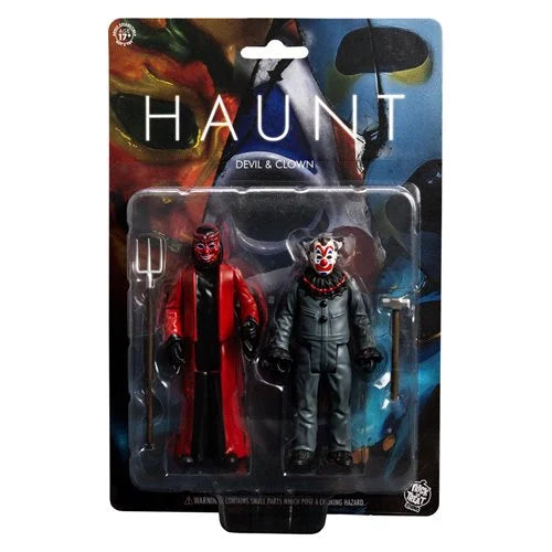 Trick Or Treat Studios Action Figure Vampiro E Strega - Set 2 Pezzi Da 9,5 Cm - Eli Roth's Haunt Haunted House - Ufficiali E Con Licenza