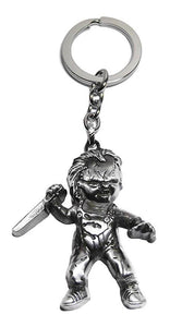 Child's Play Chucky Silver Keychain - [evil-amy-s-terror-shop]