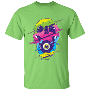 Psychedelic Skull w/ Eyeball T-Shirt - [evil-amy-s-terror-shop]