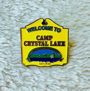 Camp Crystal Lake Enamel Pin - [evil-amy-s-terror-shop]