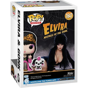 Elvira and Gonk Funko Pop! Vinyl Figure #1647 and Buddy