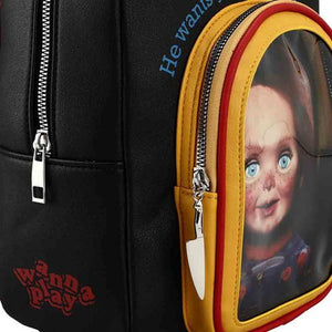 child's play chucky cosplay mini-backpack Child's Play Chucky Toy Box Mini-Backpack – Evil Amy's Terror Shop