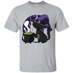 Witch Kitty Youth T-Shirt - [evil-amy-s-terror-shop]