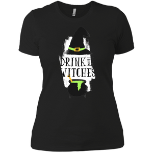 Drink Up Witches Boyfriend T-Shirt - [evil-amy-s-terror-shop]