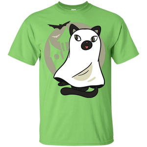 Cat In Ghost Costume Youth T-Shirt - [evil-amy-s-terror-shop]