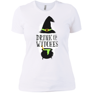 Drink Up Witches Boyfriend T-Shirt - [evil-amy-s-terror-shop]