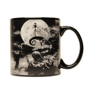 The Nightmare Before Christmas Black 20 oz. Jumbo Ceramic Mug - [evil-amy-s-terror-shop]