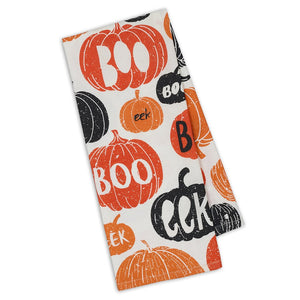 Pumpkin Boo! Printed Dishtowel