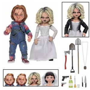 Childs Play Ultimate Chucky and Tiffany 7-Inch Scale Action Figure 2-Pack - [evil-amy-s-terror-shop]